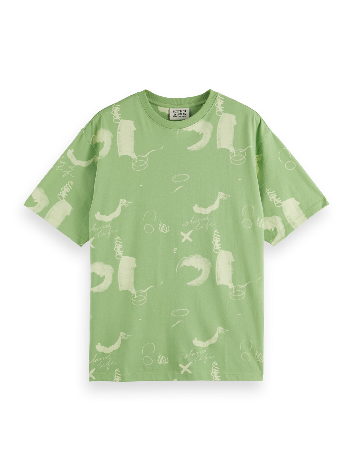 Relaxed-Fit Abstract Printed T-Shirt