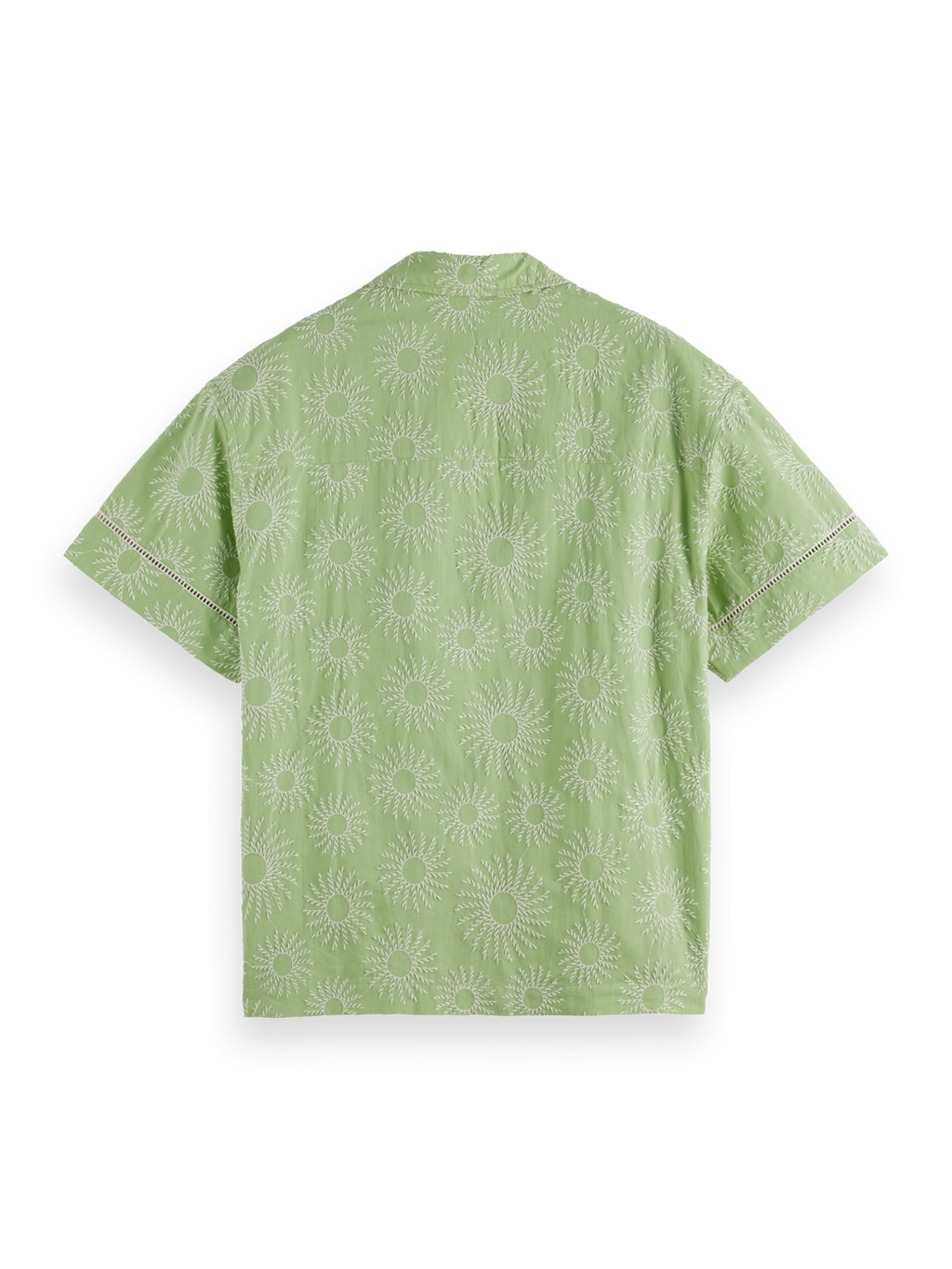 Relaxed-Fit Embroidered Linen-Blend Short Sleeve Shirt