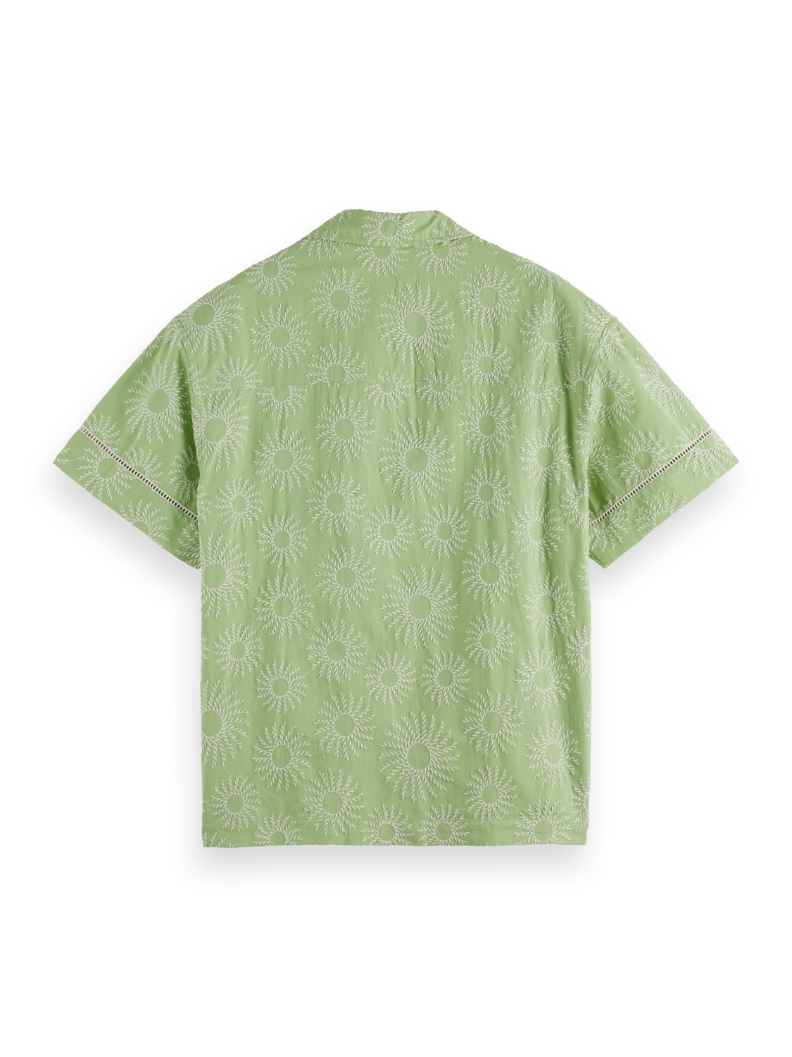 Relaxed-Fit Embroidered Linen-Blend Short Sleeve Shirt