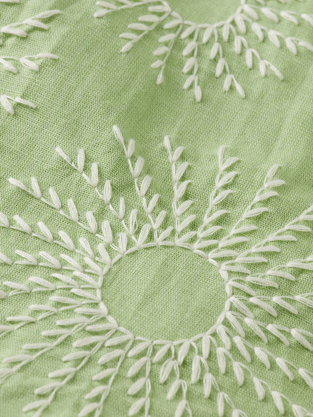 Relaxed-Fit Embroidered Linen-Blend Short Sleeve Shirt