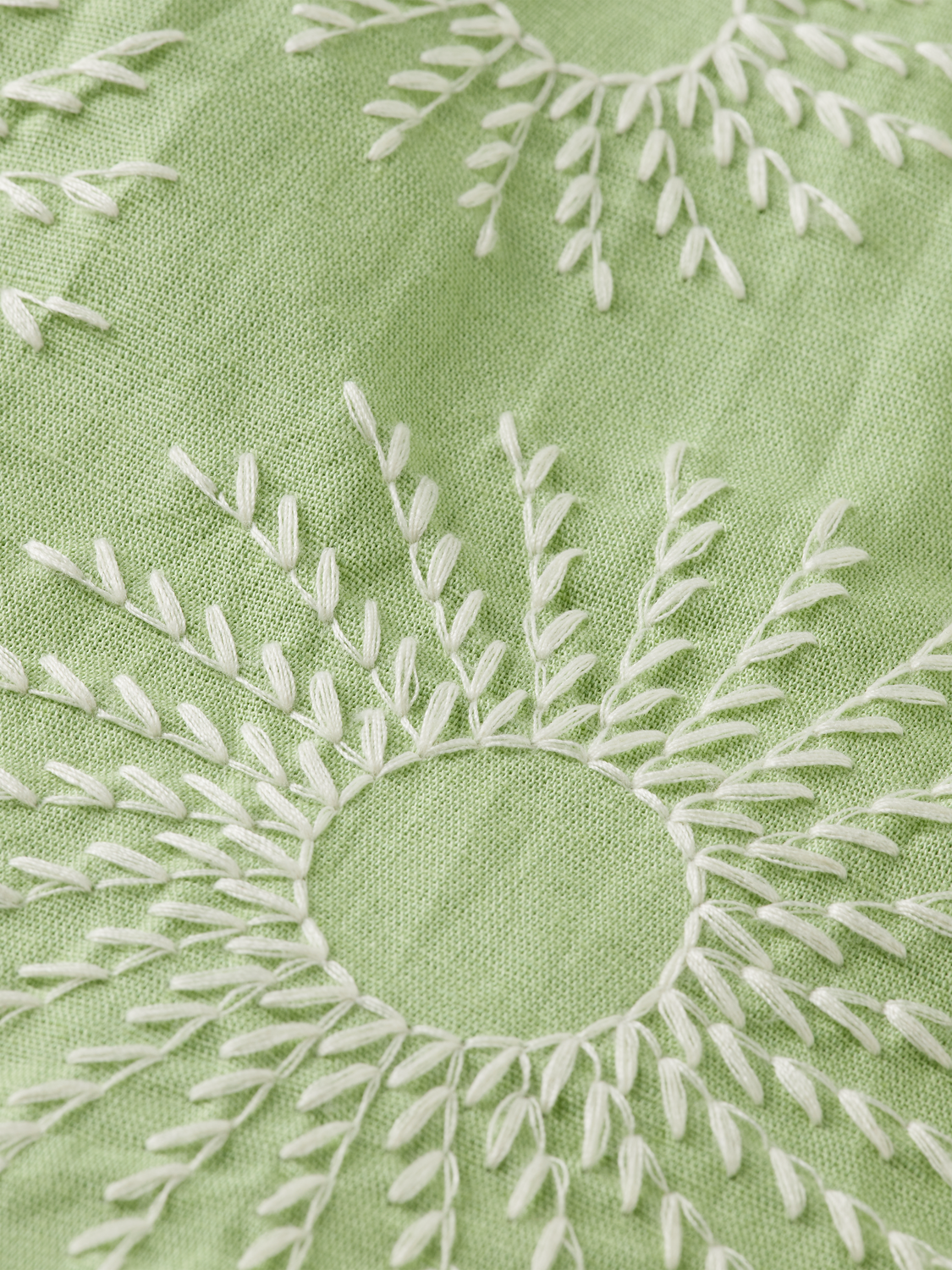 Relaxed-Fit Embroidered Linen-Blend Short Sleeve Shirt