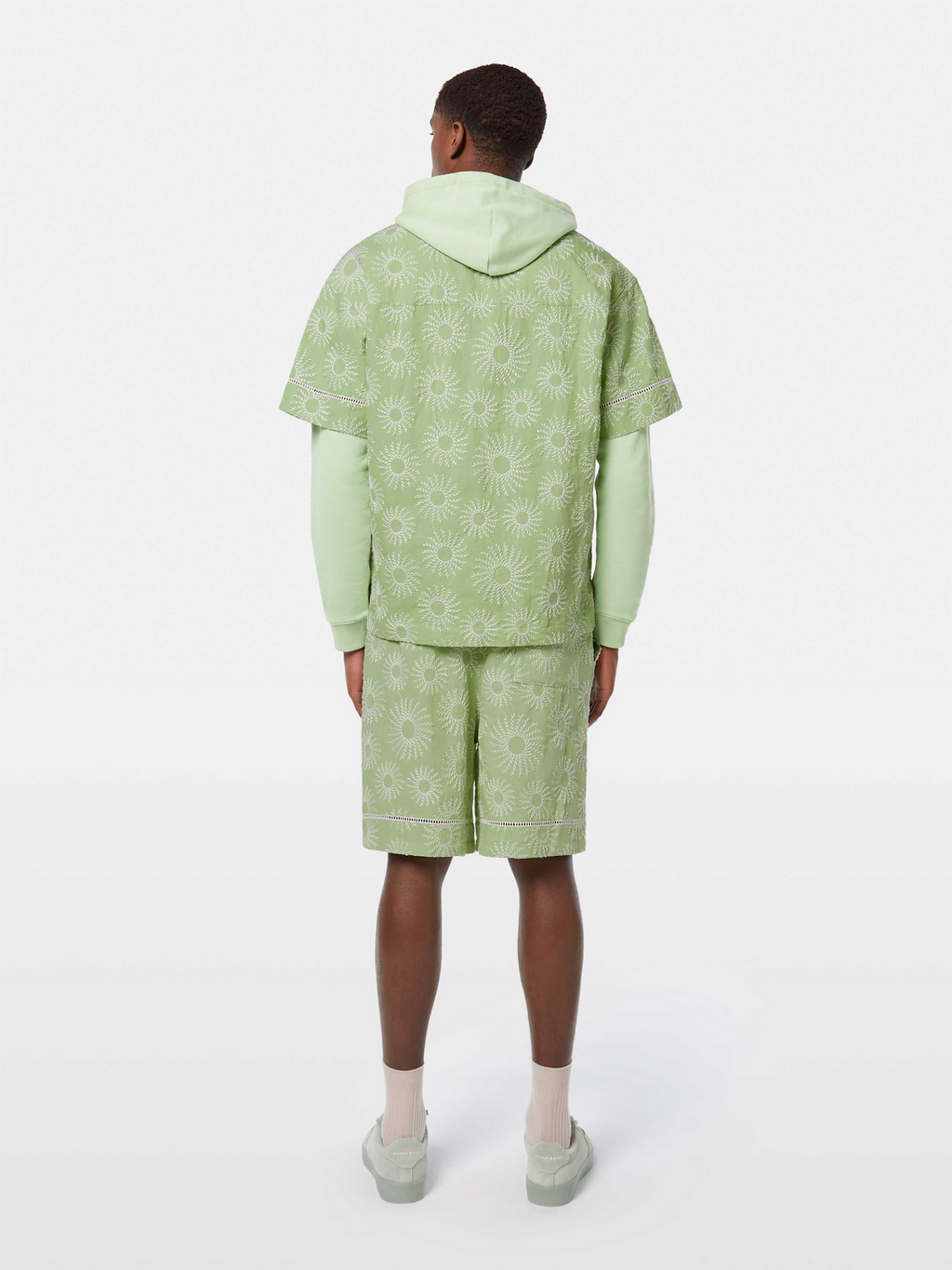 Relaxed-Fit Embroidered Linen-Blend Short Sleeve Shirt