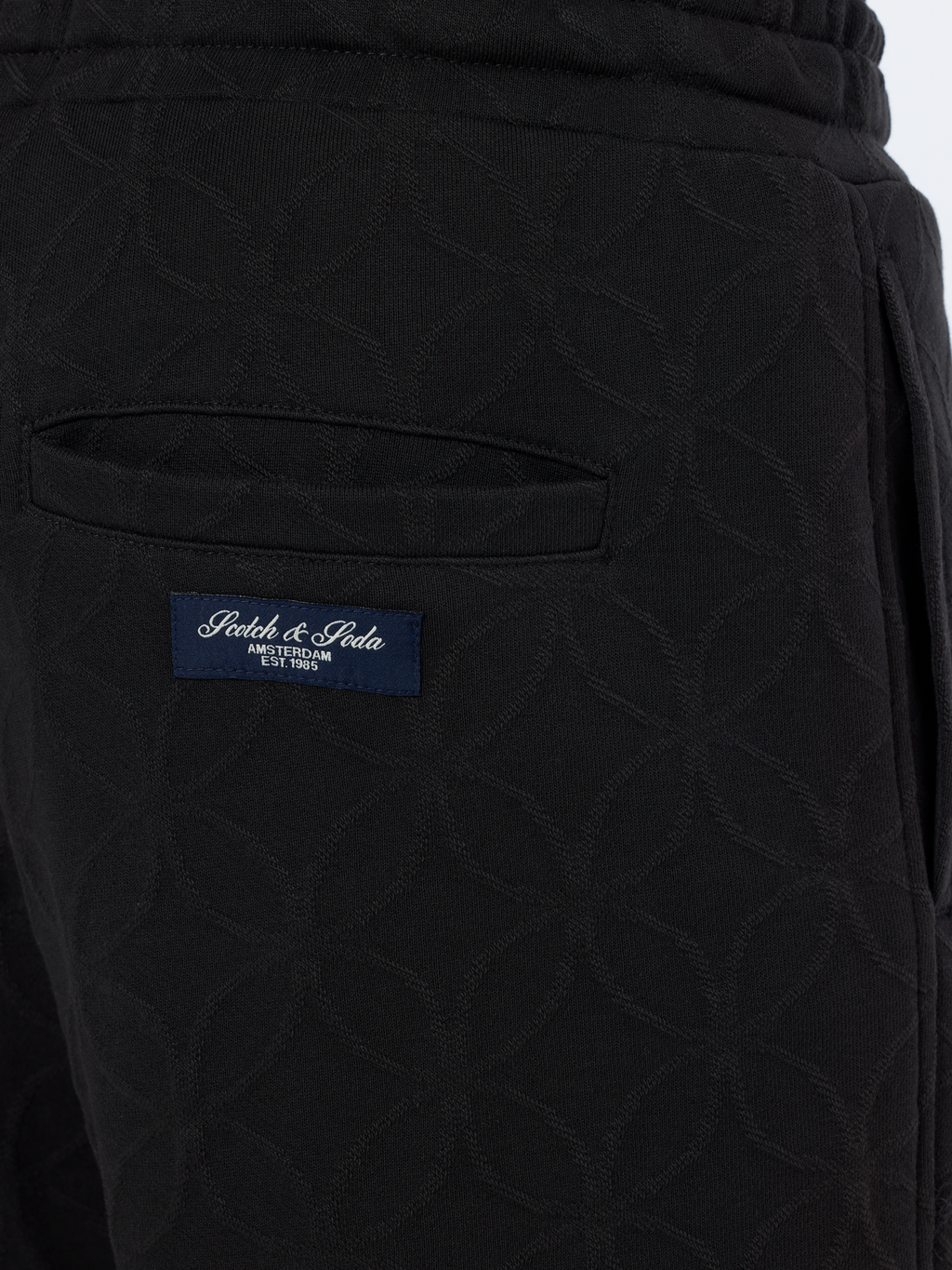 Jacquard Terry Relaxed Straight Fit Sweatpant