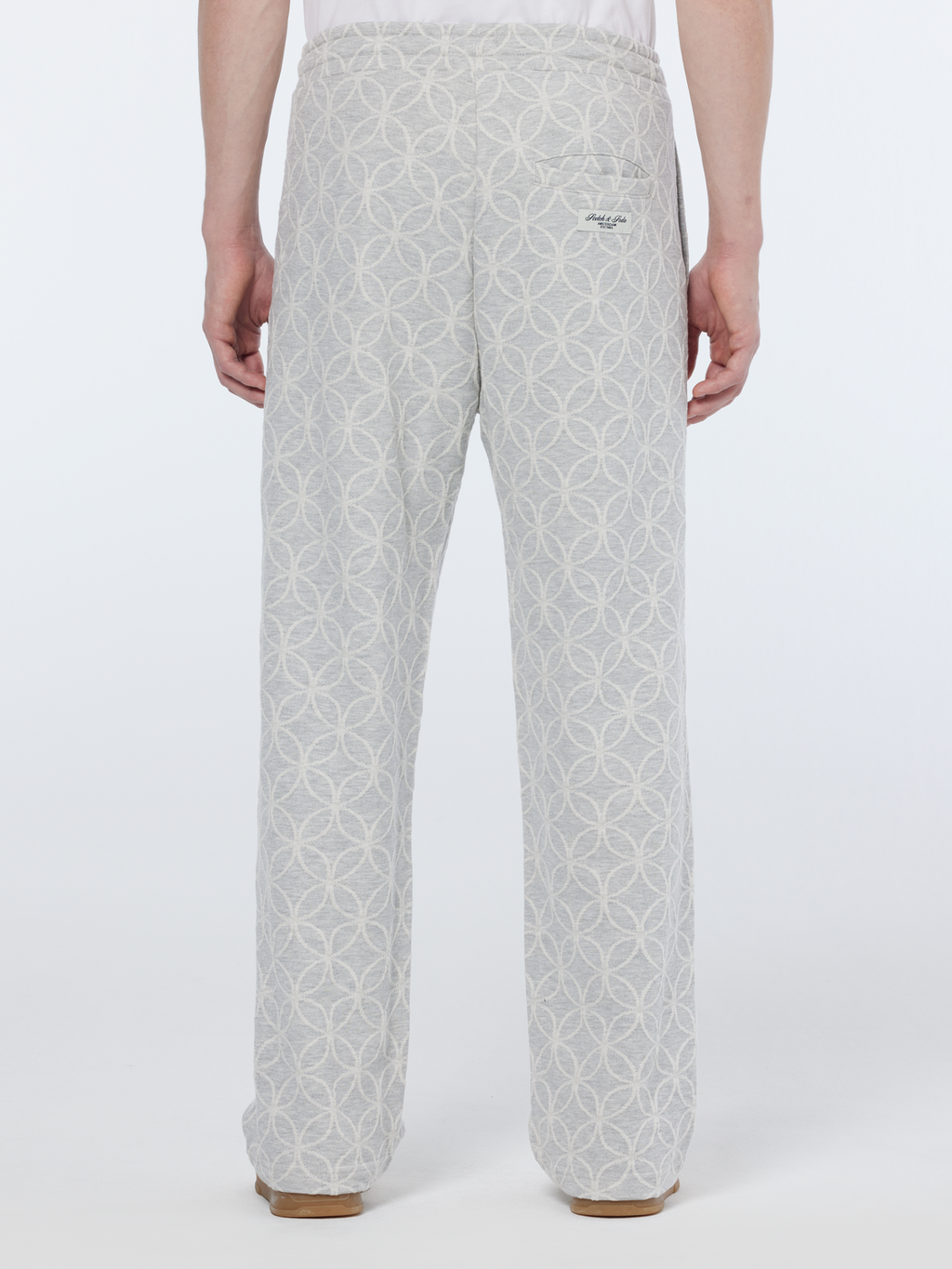 Jacquard Terry Relaxed Straight Fit Sweatpant
