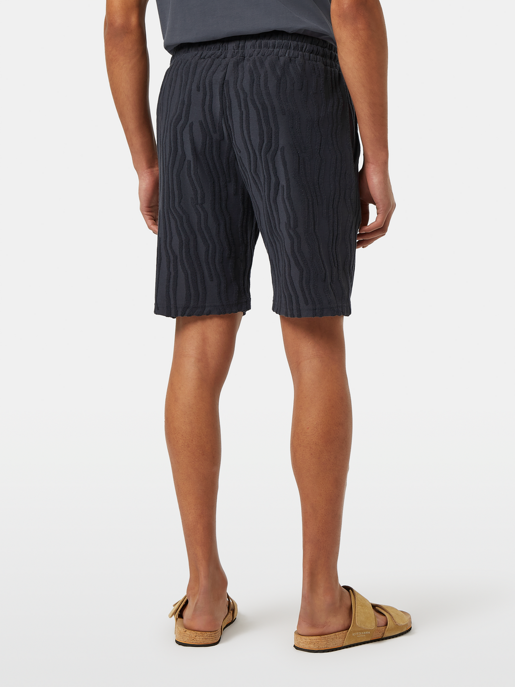 Cotton Terrycloth Jacquard Shorts