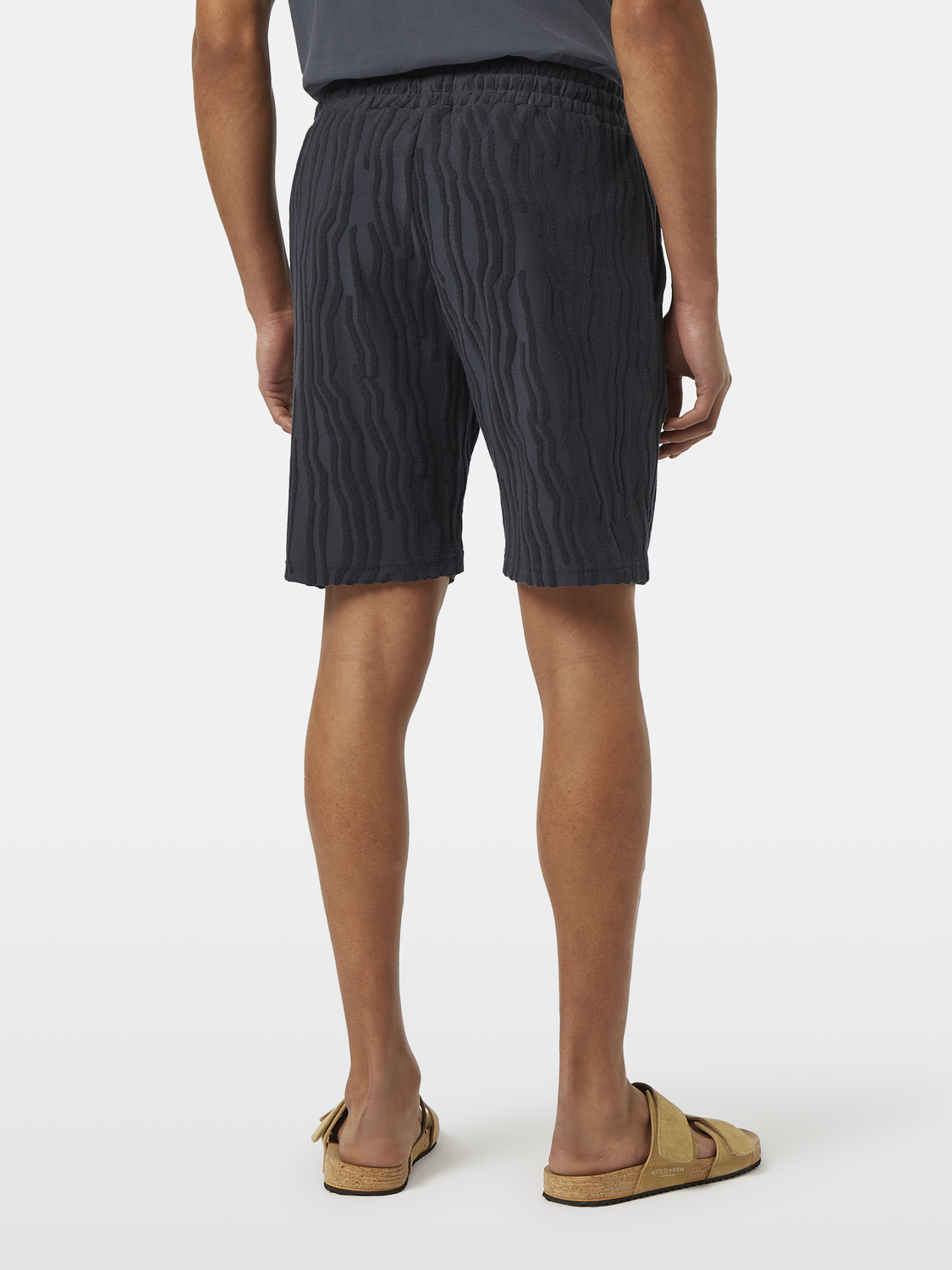 Cotton Terrycloth Jacquard Shorts