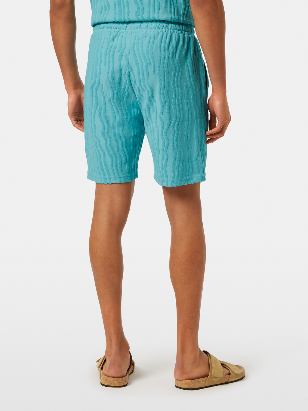 Cotton Terrycloth Jacquard Shorts