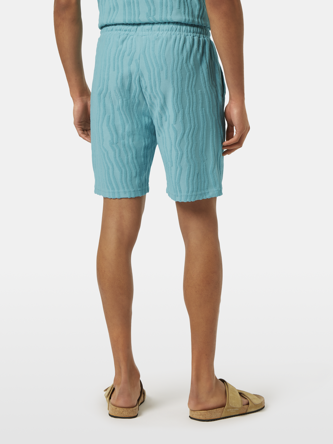 Cotton Terrycloth Jacquard Shorts