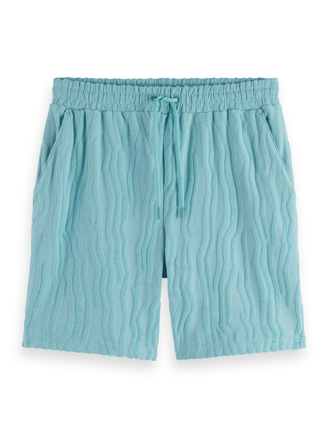 Cotton Terrycloth Jacquard Shorts