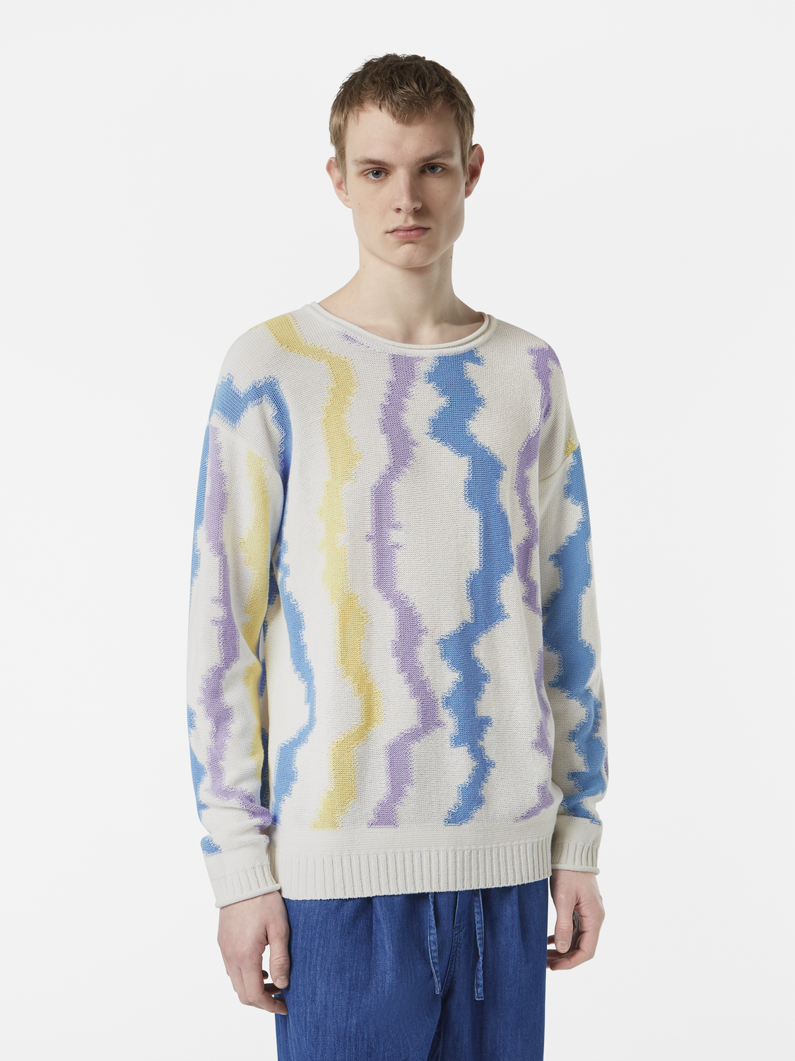 Luna Striped Drop Shoulder Jumper