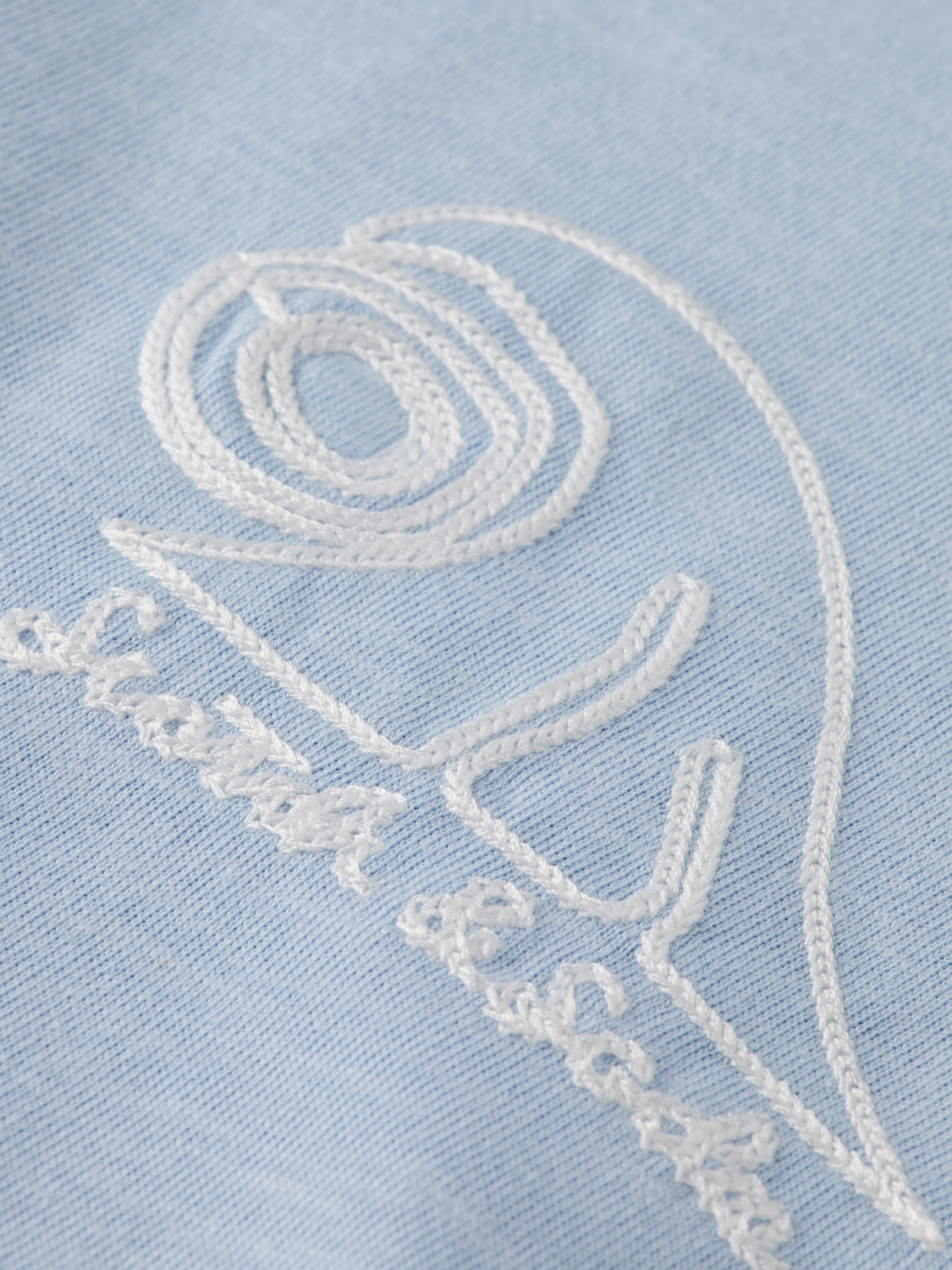 Loose-Fit Slub Embroidery T-Shirt