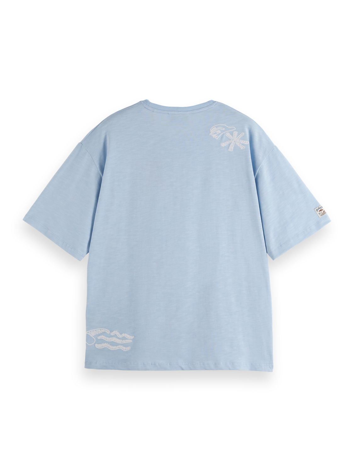 Loose-Fit Slub Embroidery T-Shirt