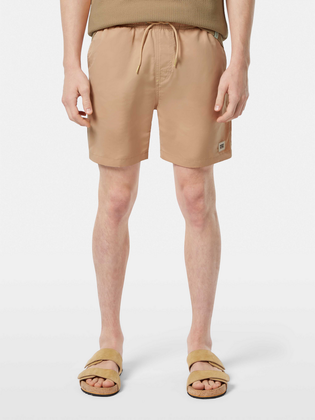 Solid Mid-Length Swimshort