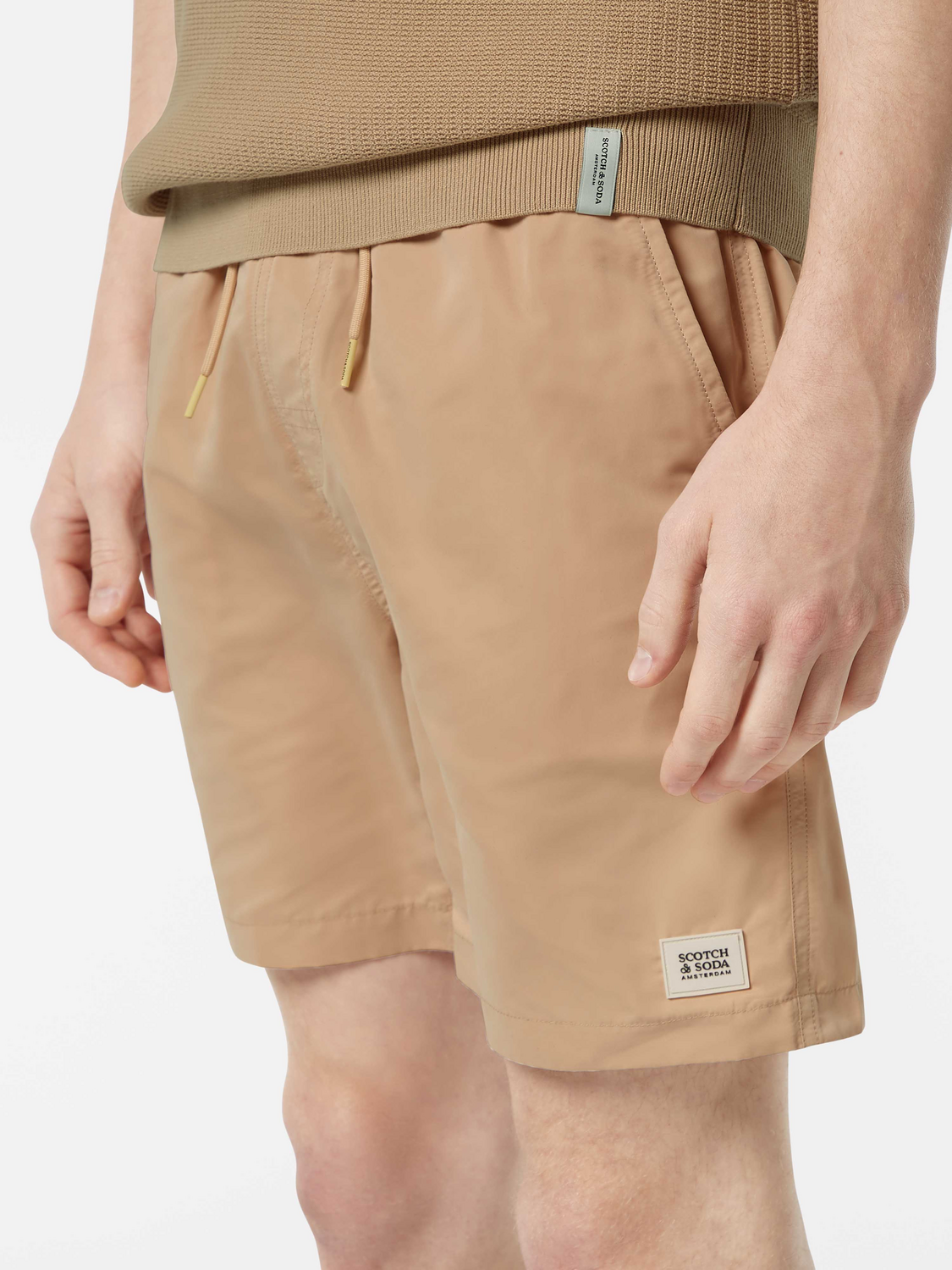 Solid Mid-Length Swimshort