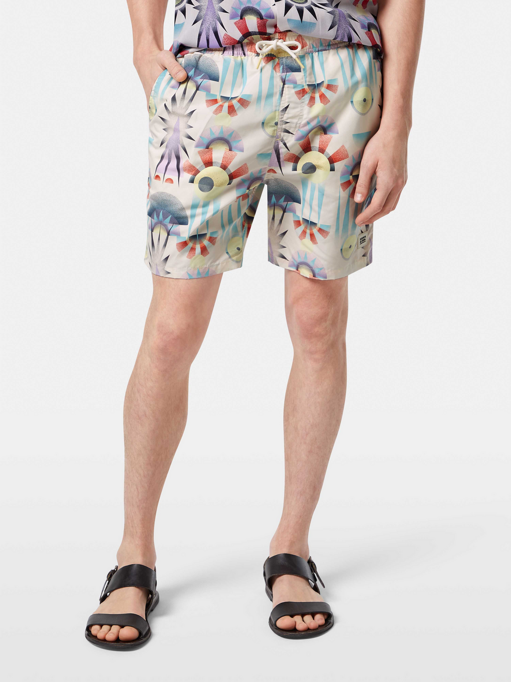 Printed Mid-Length Swimshort