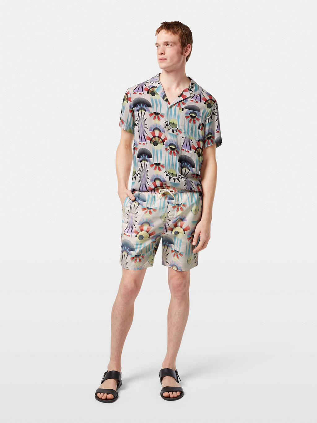 Printed Mid-Length Swimshort