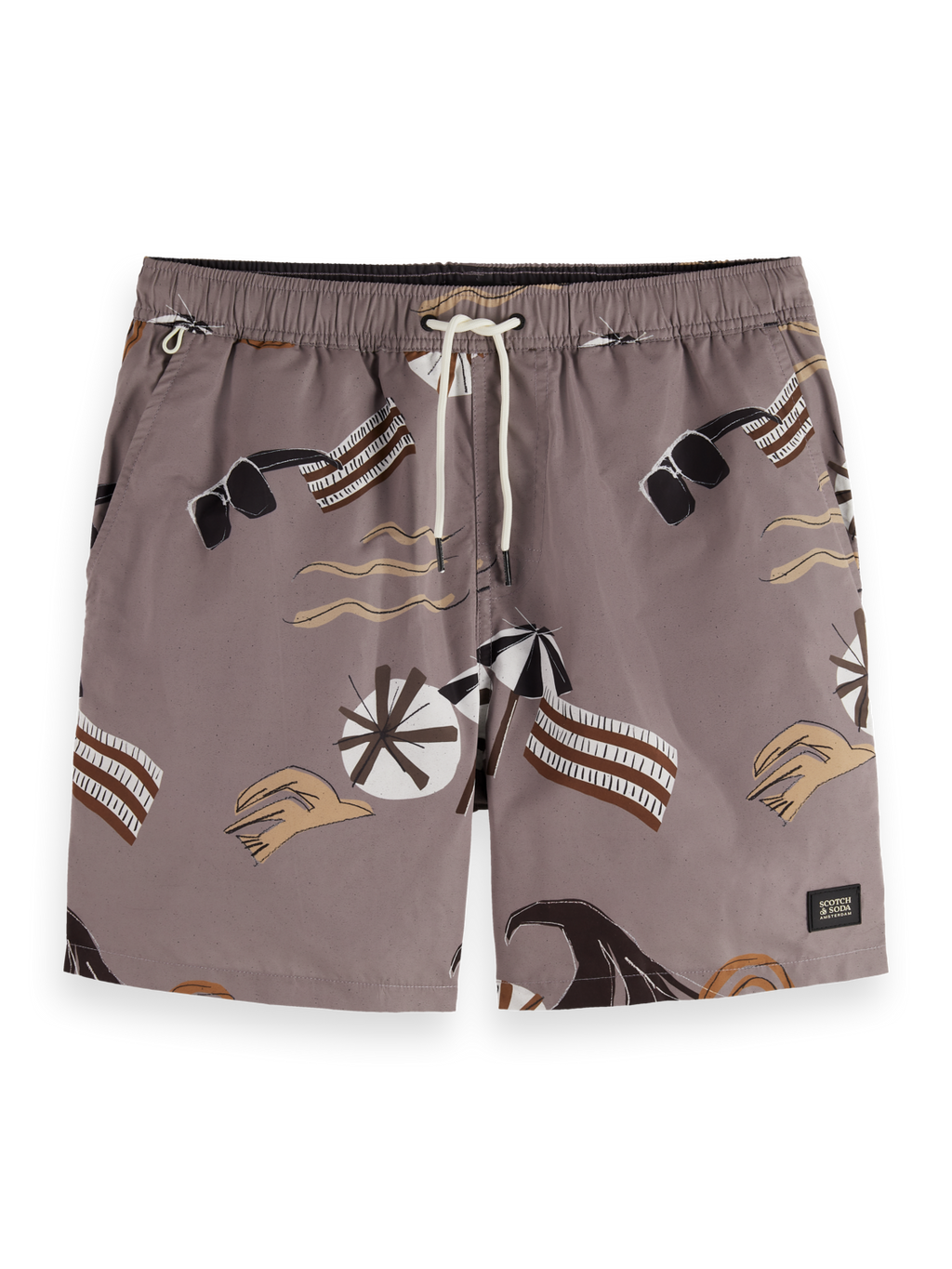 Printed Mid-Length Swimshort