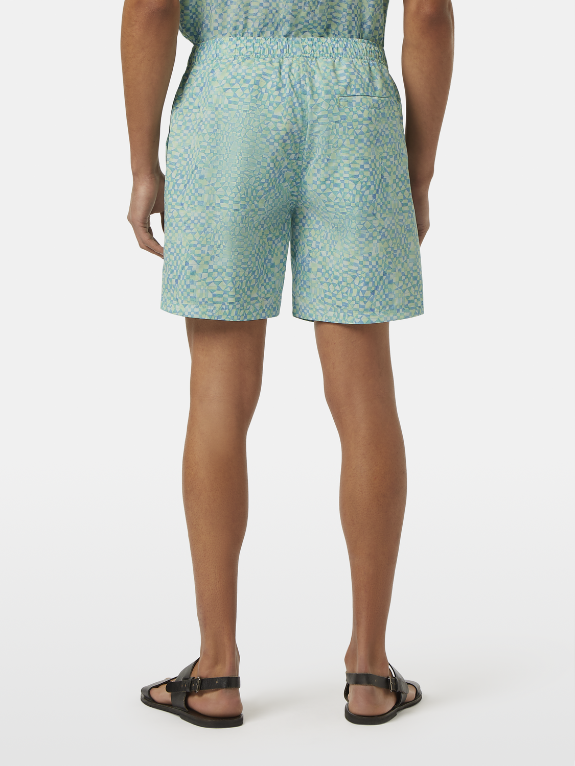 Ditsy Printed Mid-Length Swimshort