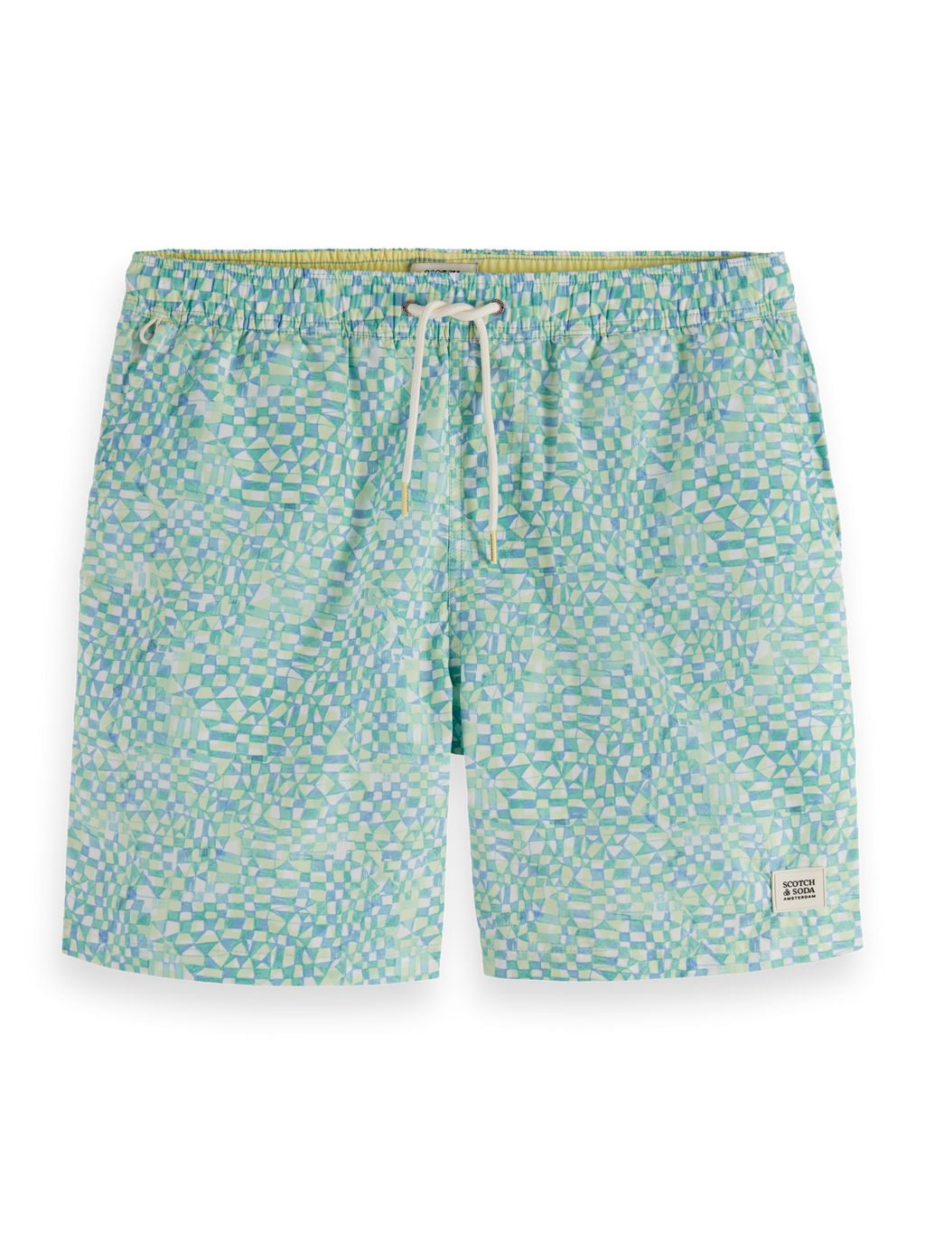 Ditsy Printed Mid-Length Swimshort