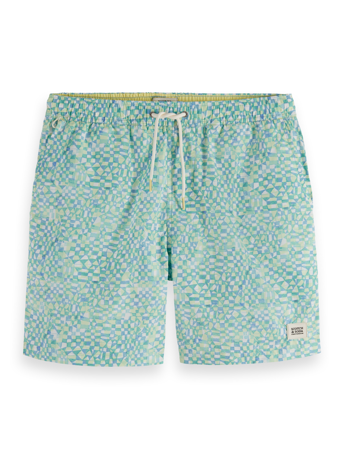 Ditsy Printed Mid-Length Swimshort