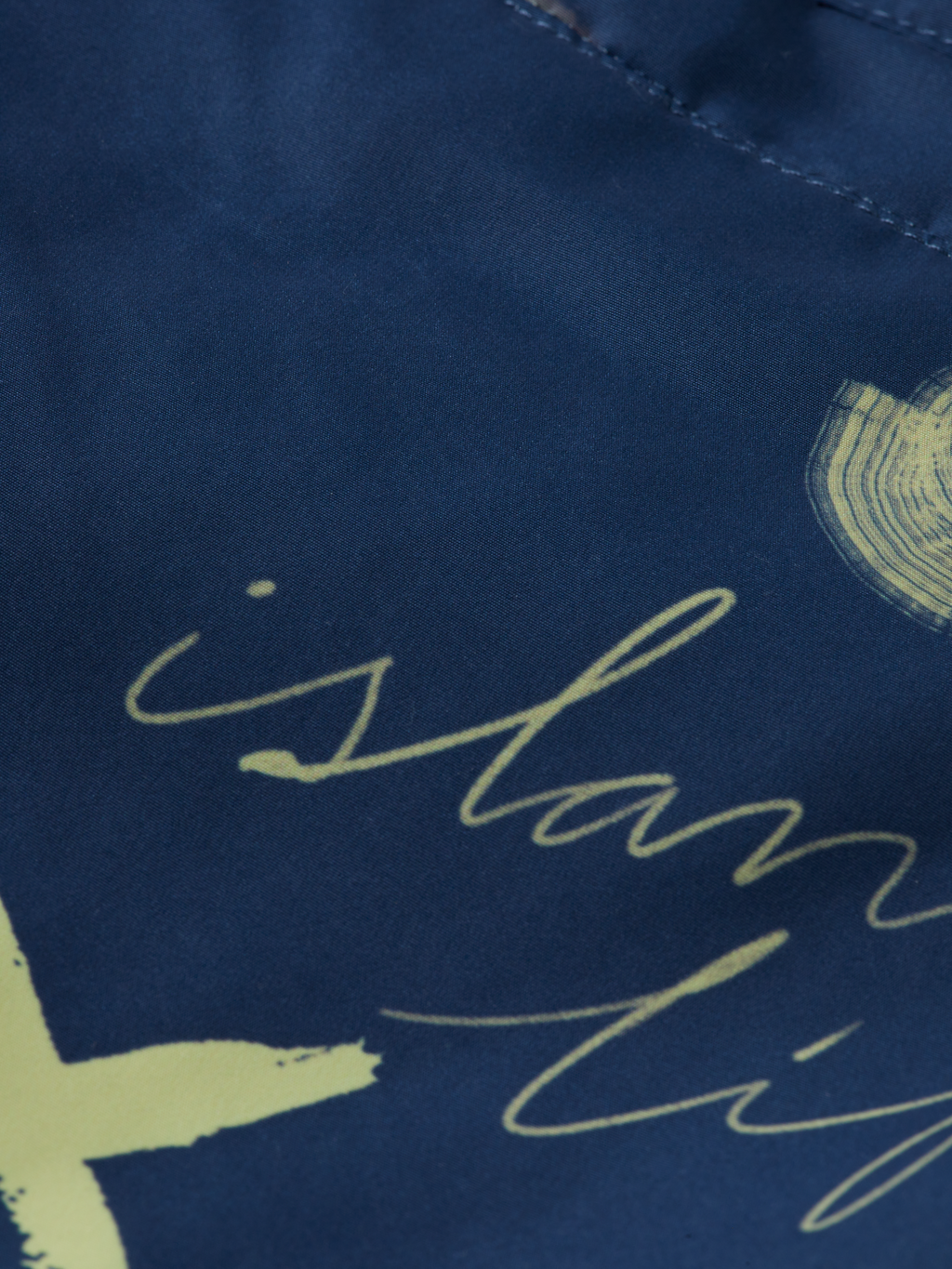 Abstract Printed Long-Length Swimshort