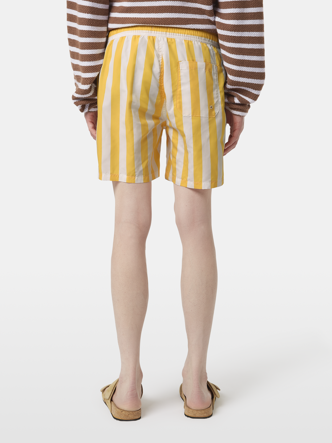 Striped Mid-Length Swimshort