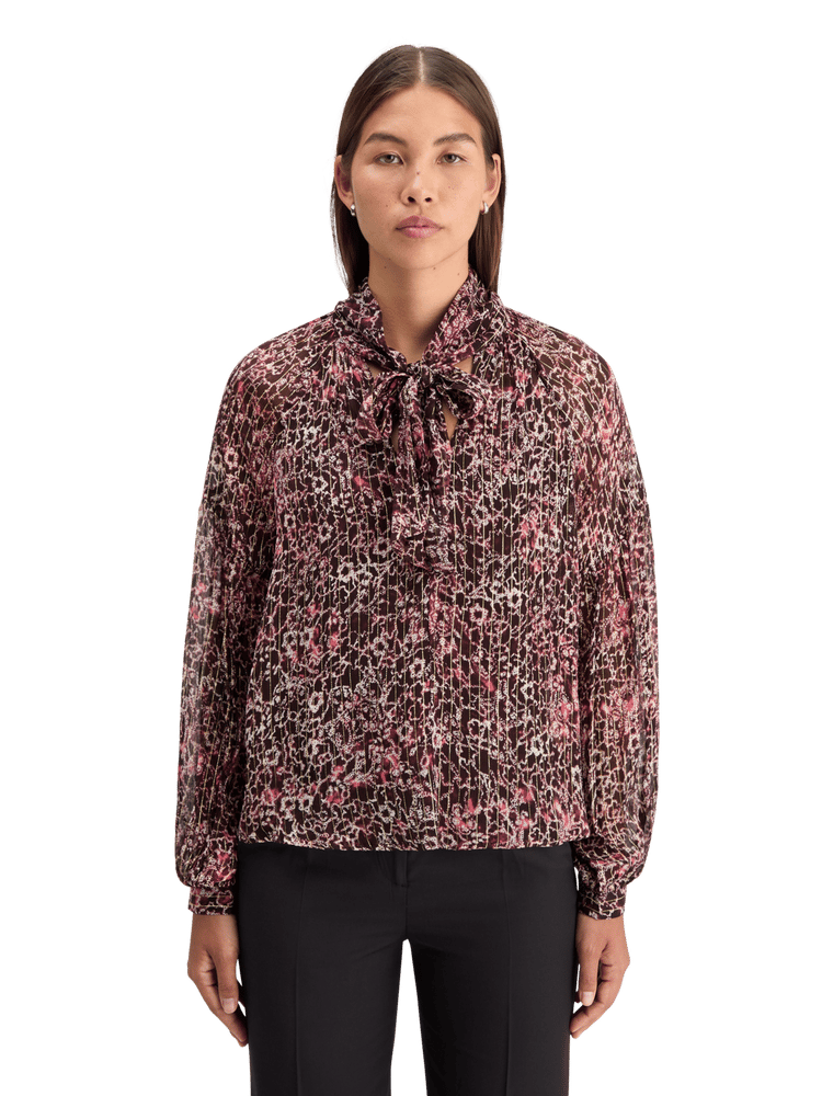 Bow Neck Lurex Top