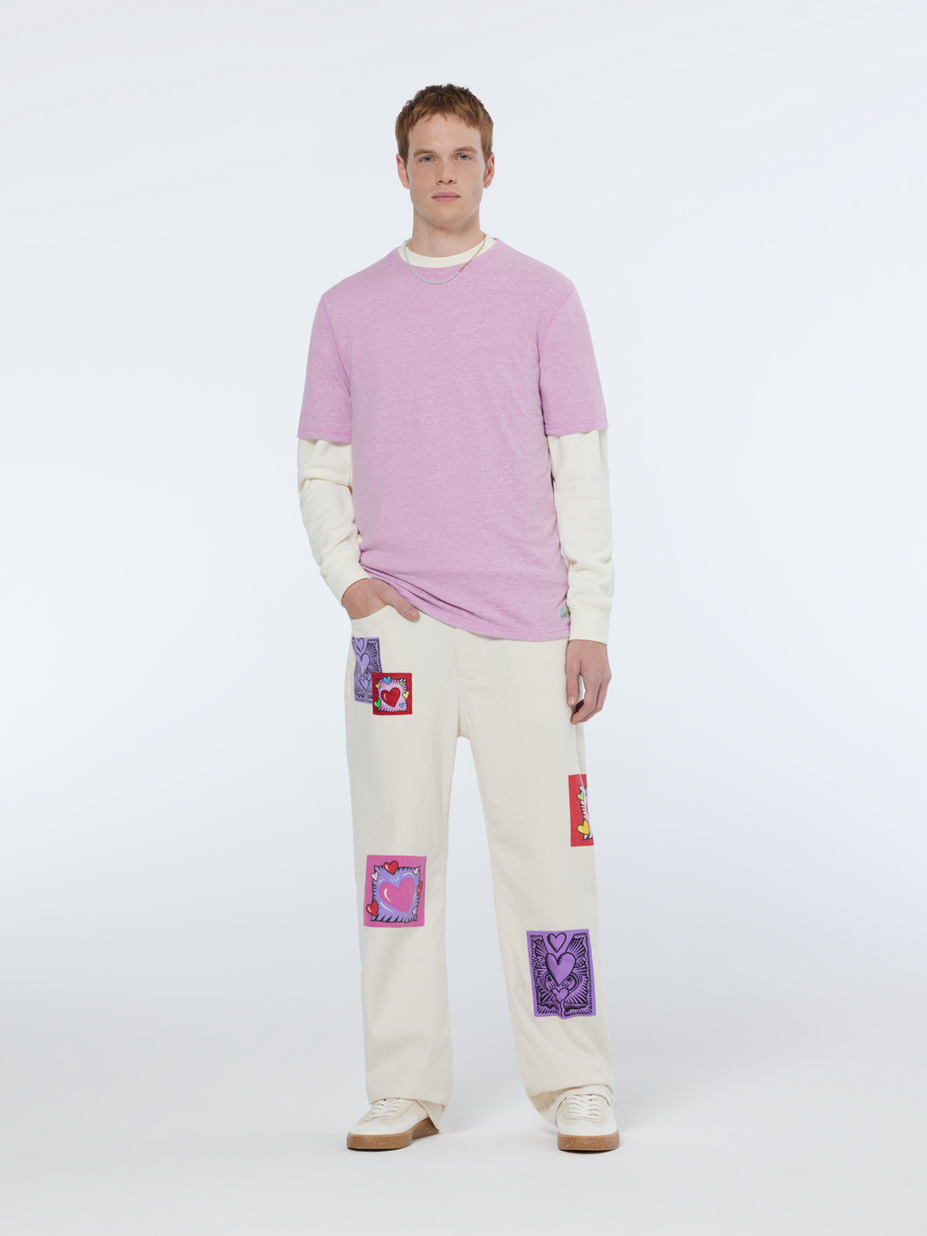 Scotch & Soda x Burton Morris Unisex Straight Leg Jeans | Ecru Love