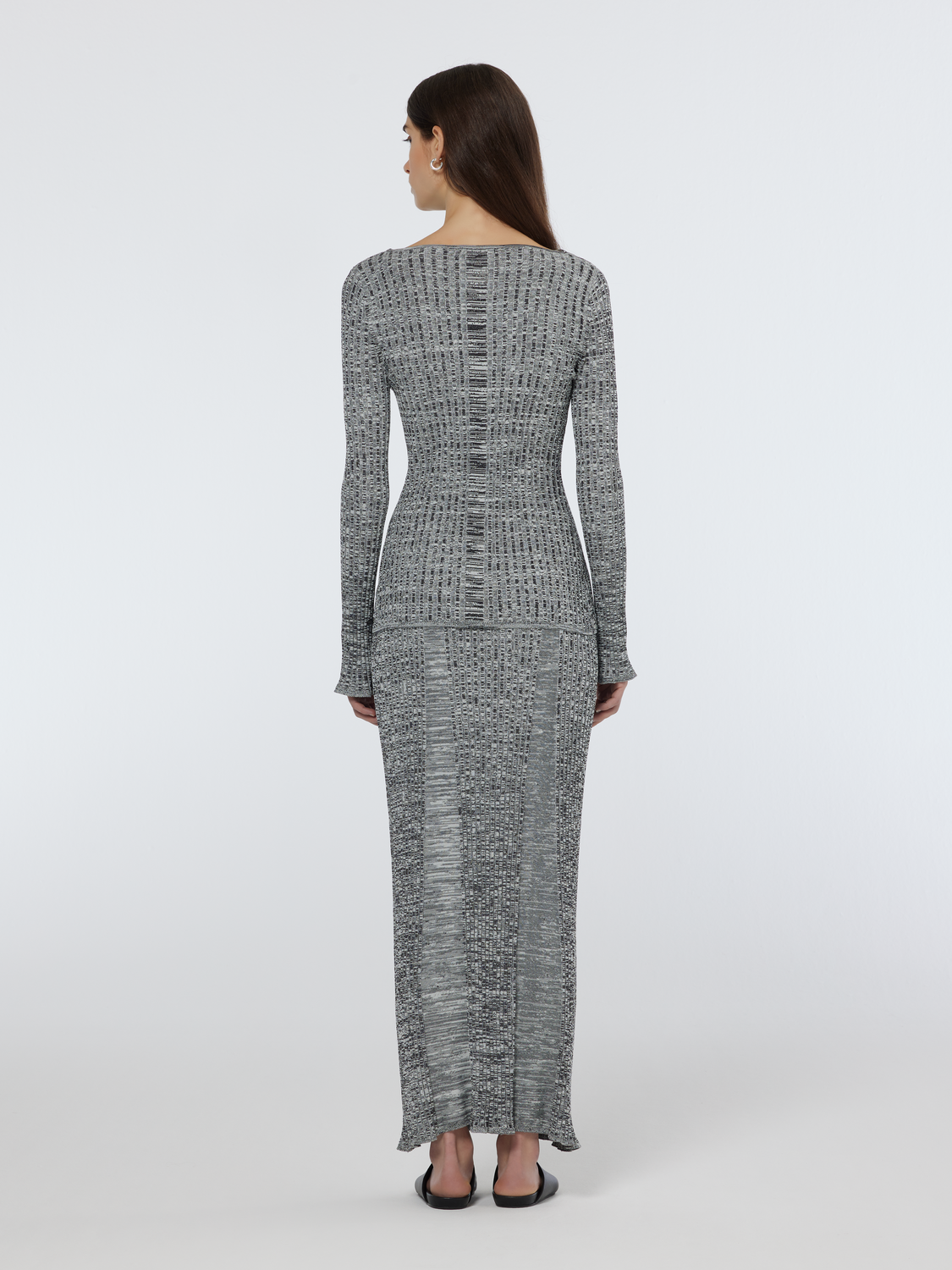 Ribbed Knit Maxi Skirt