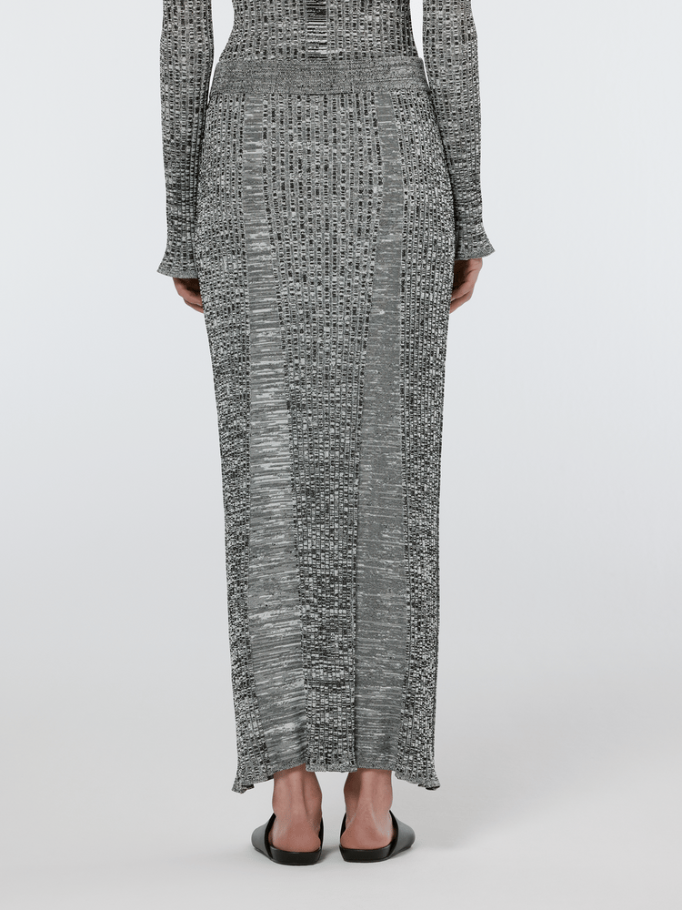 Ribbed Knit Maxi Skirt