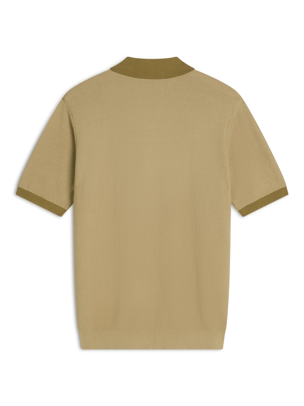 Structured Knit Contrast Polo