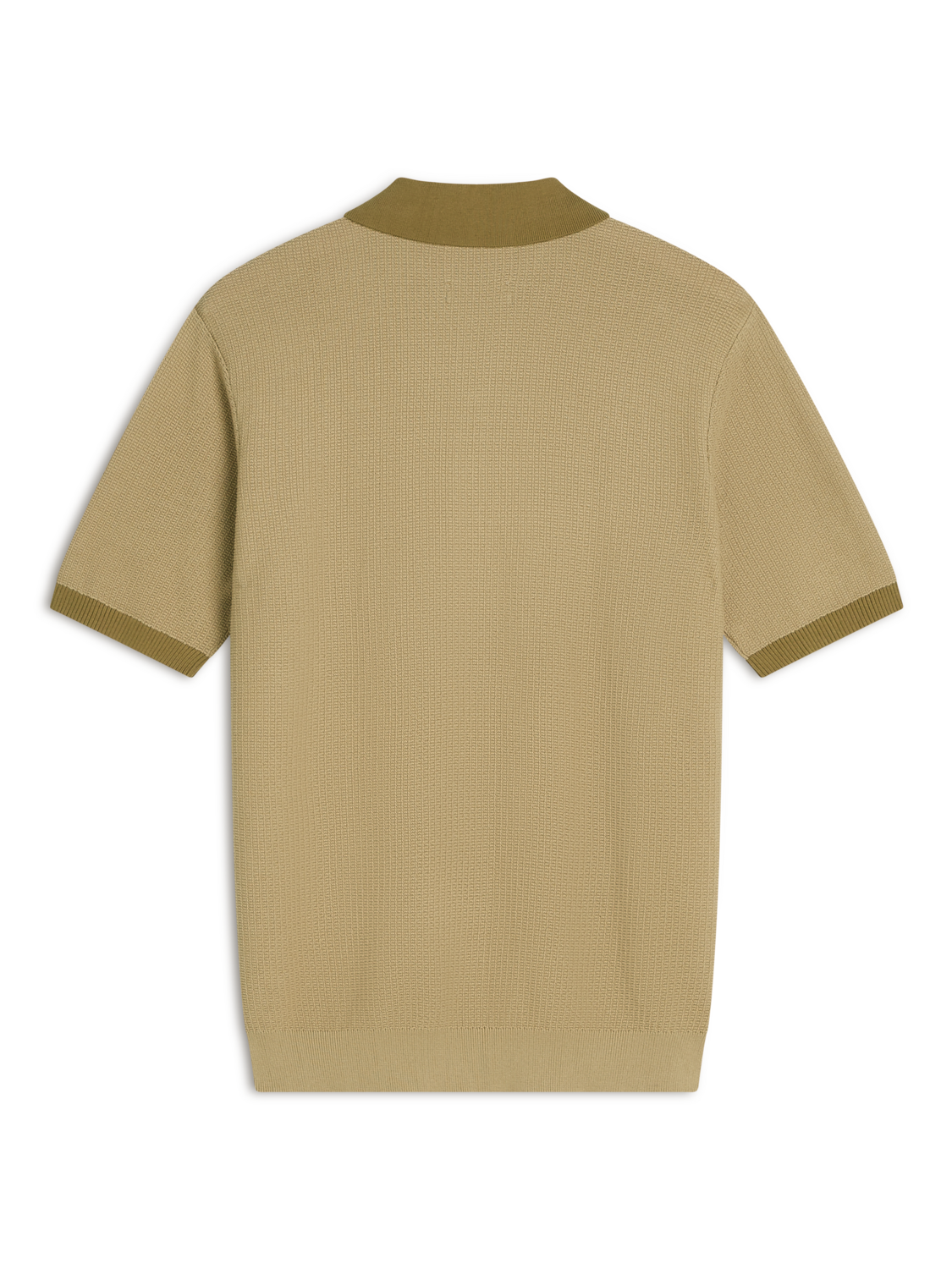 Structured Knit Contrast Polo