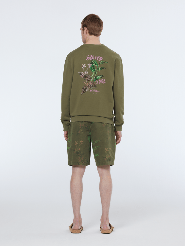 Floral Artwork Sweatshirt