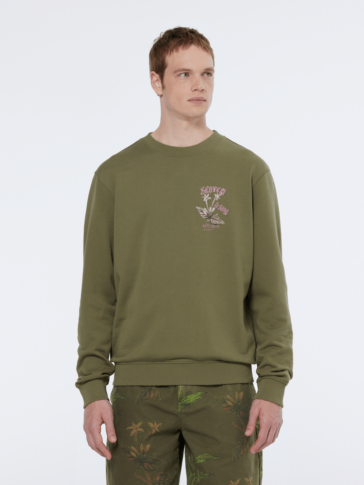 Floral Artwork Sweatshirt