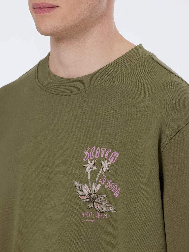 Floral Artwork Sweatshirt