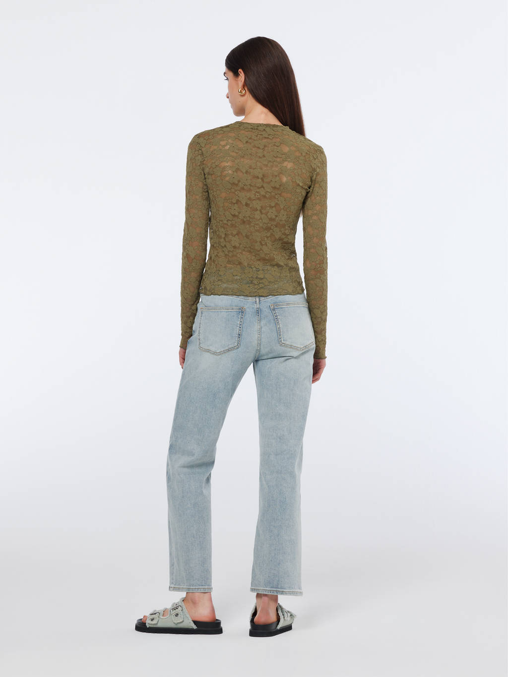 Floral Lace Long Sleeve Shirt