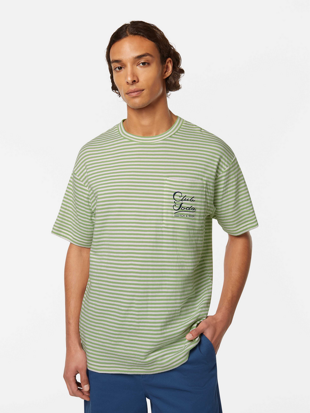 Relaxed-Fit Double Face Jersey Pocket T-Shirt