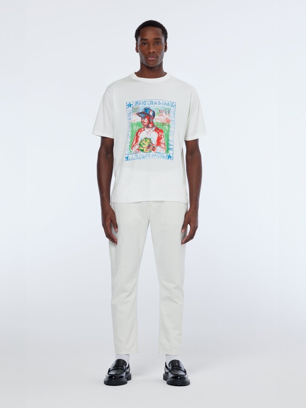 Dean Loose Taper Jeans | Tennis White