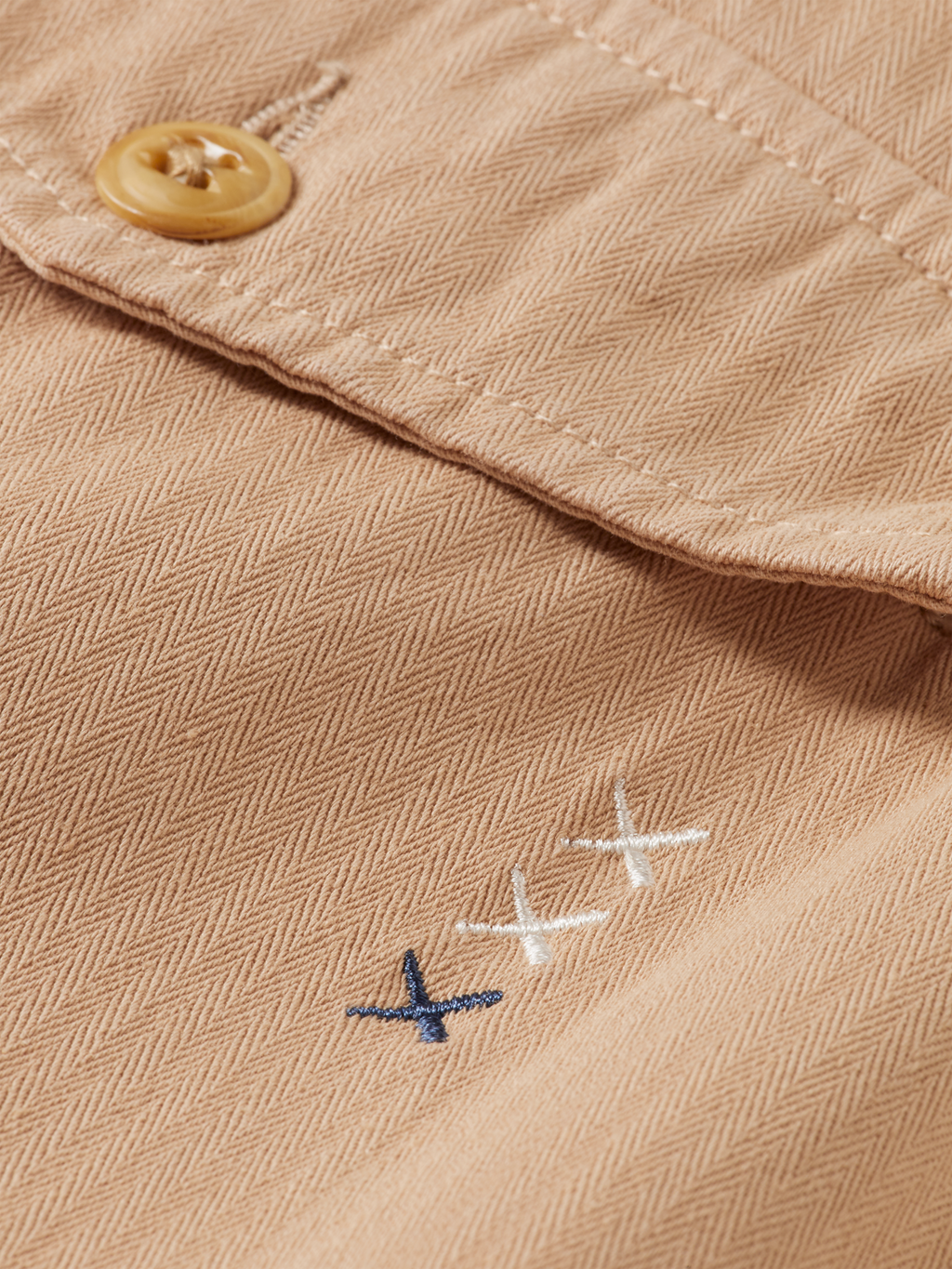 Daze Garment-Dyed Herringbone Cargo Pant