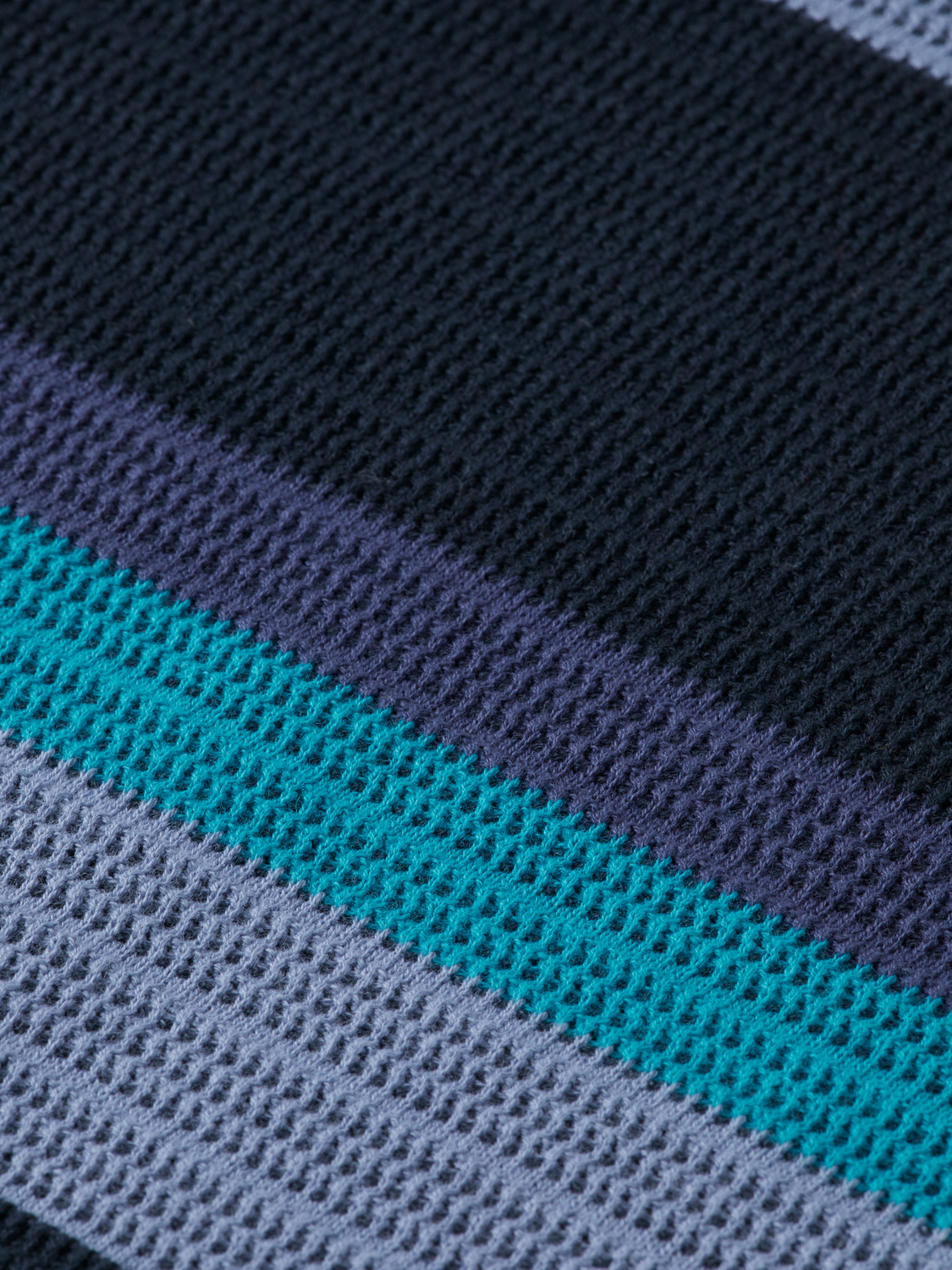 Boys' Structured Knitted Striped Polo