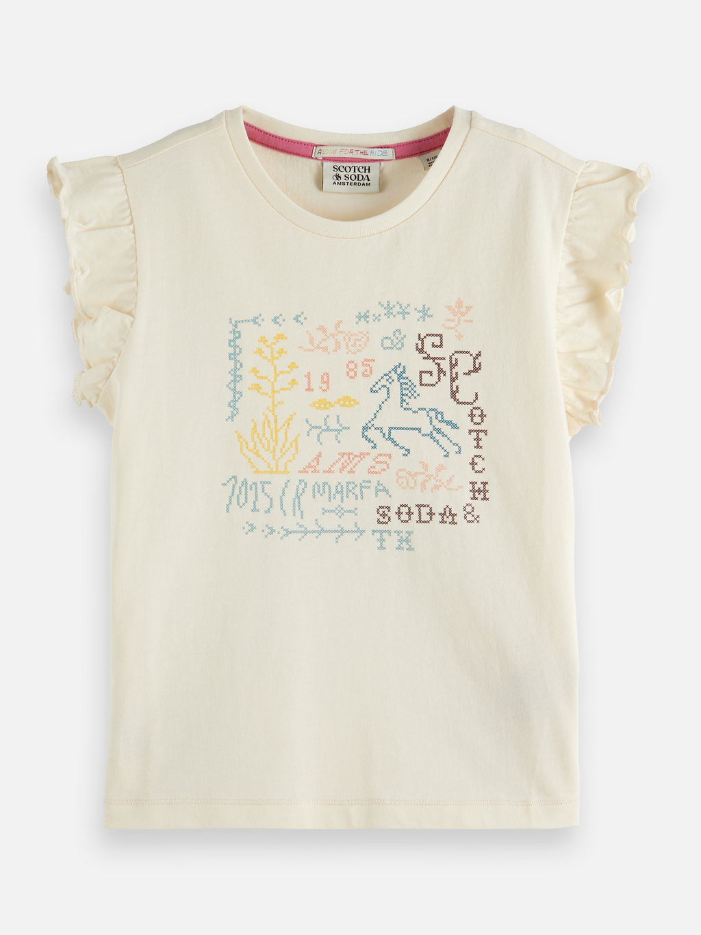 Girls' Front Artwork Relaxed-Fit T-Shirt
