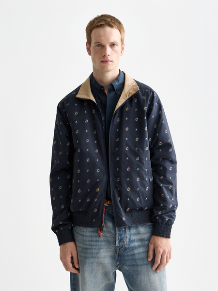 スコッチアンドソーダ　パッチワークジャケット Patchwork Jacquard Overshirt – Scotch & Soda