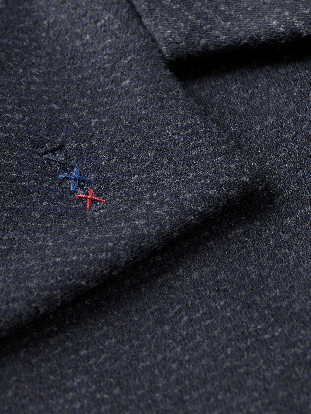 Tailored Notch Lapel Yarn Dyed Jersey Regular-Fit Blazer