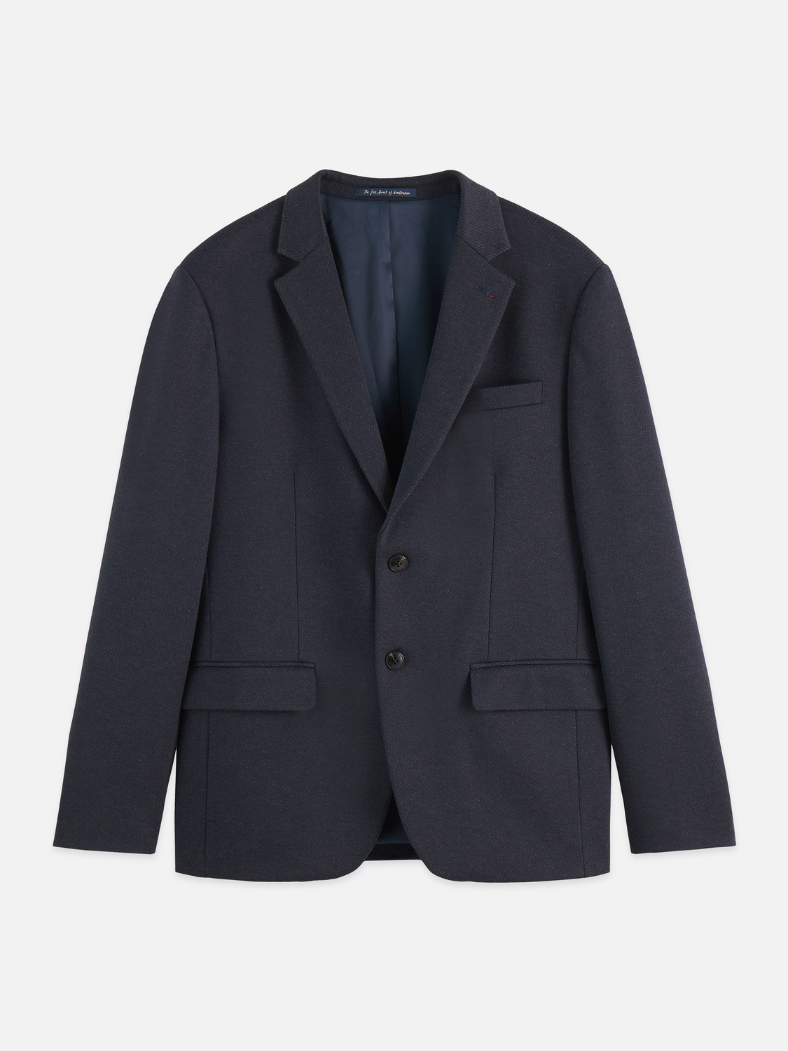 Tailored Notch Lapel Yarn Dyed Jersey Regular-Fit Blazer