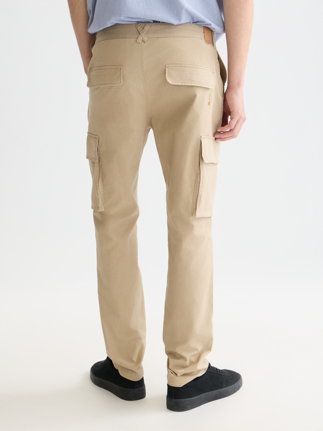 Stuart Washed Cotton-Blend Regular Slim-Fit Cargo