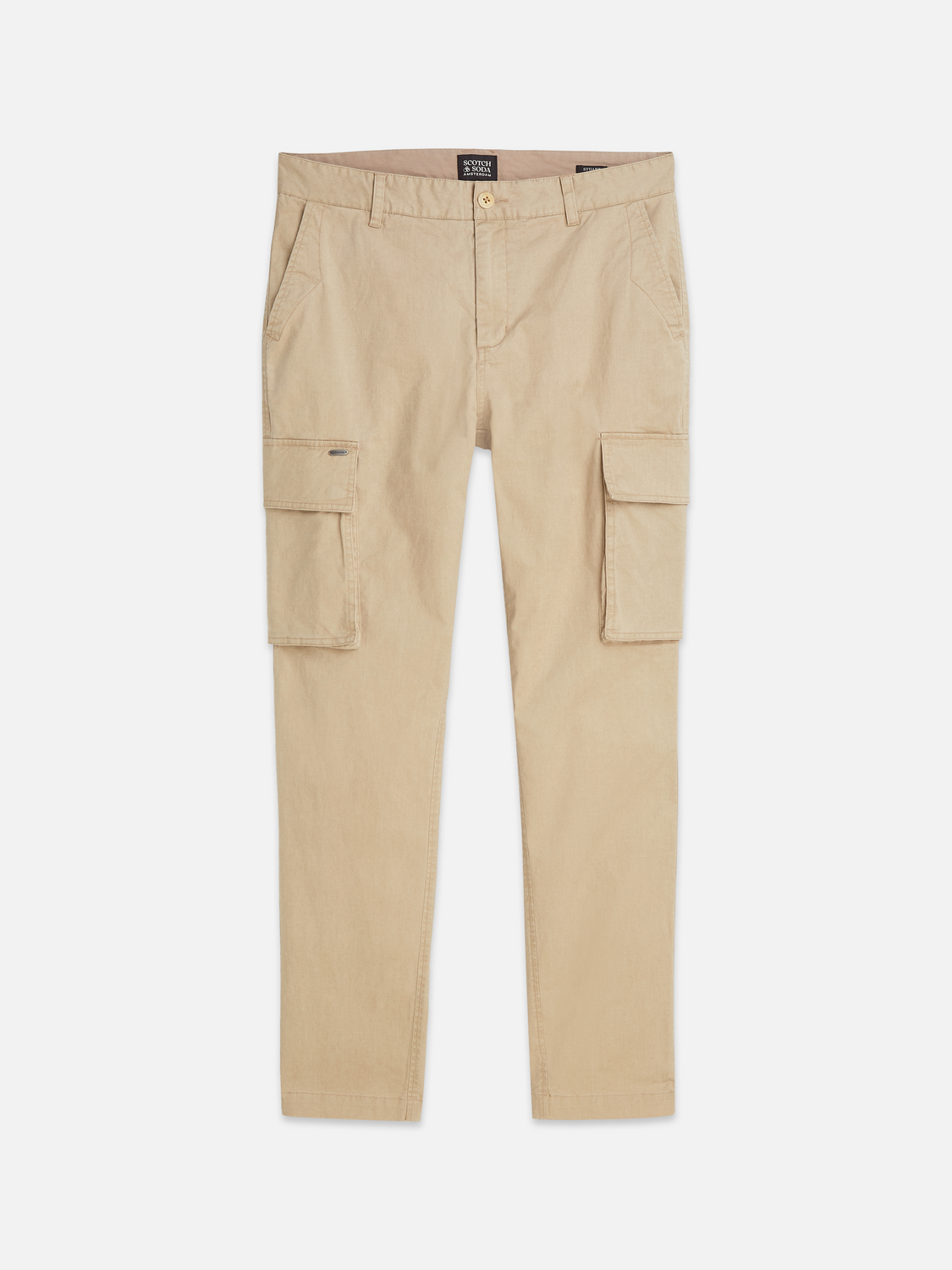 Stuart Washed Cotton-Blend Regular Slim-Fit Cargo