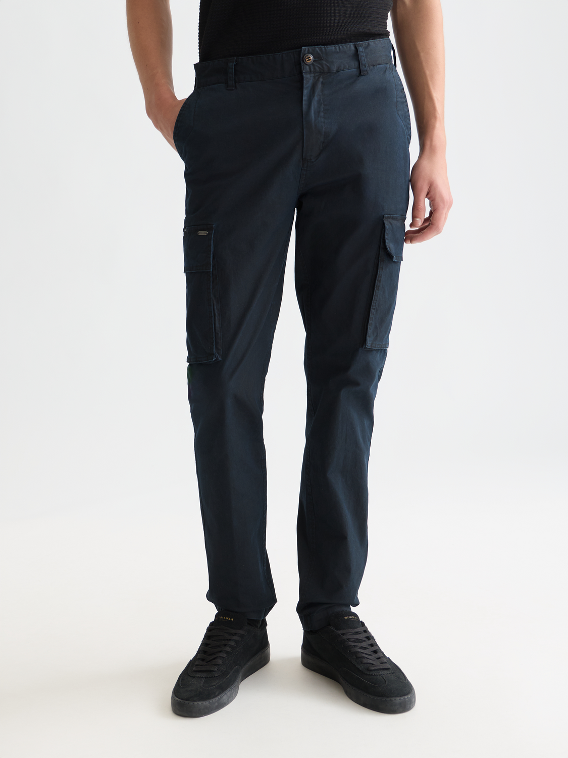 Stuart Washed Regular Slim Fit Cargo Pants