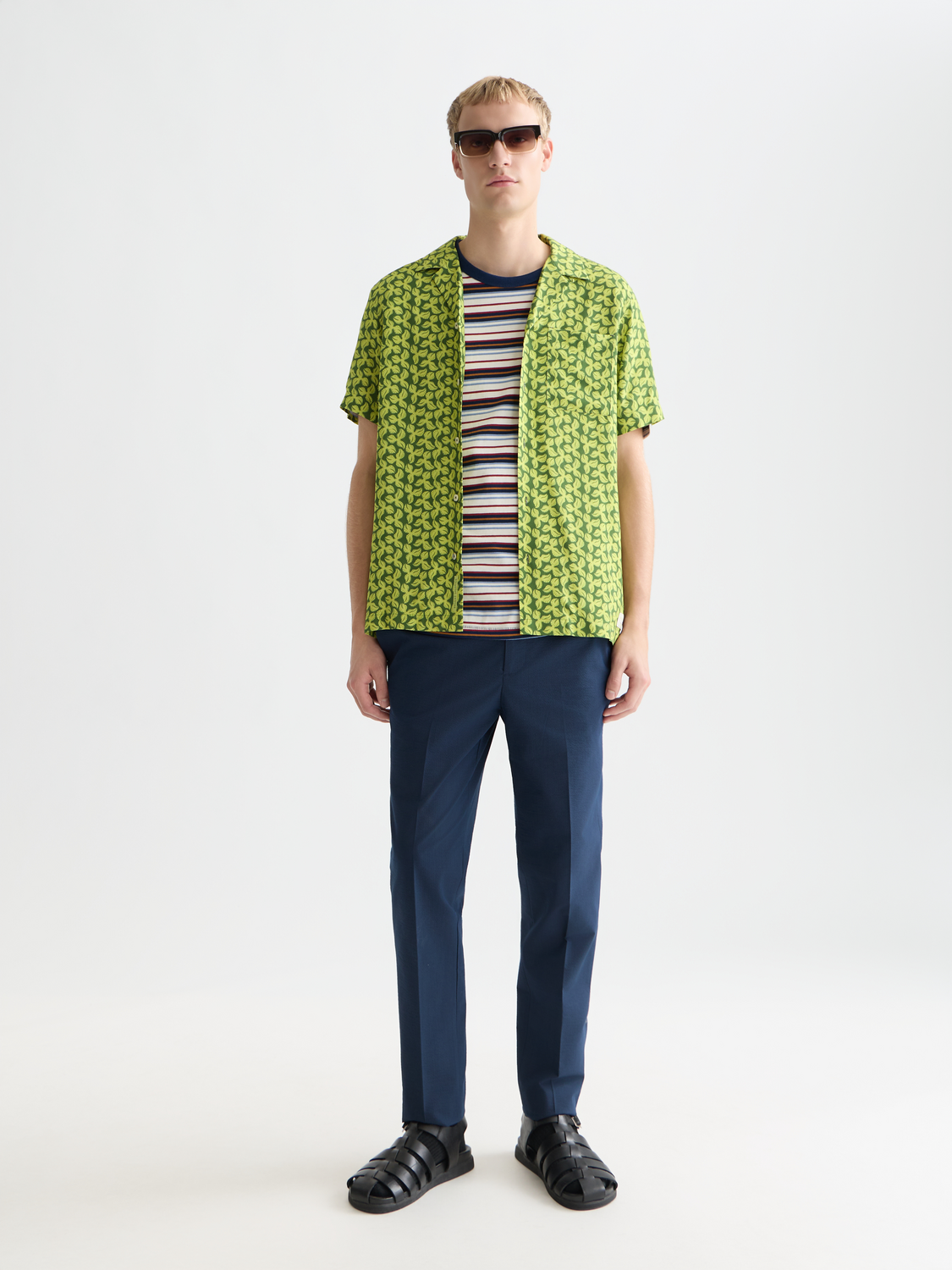 Warren Seersucker Cotton-Blend Regular Straight-Fit Jogger