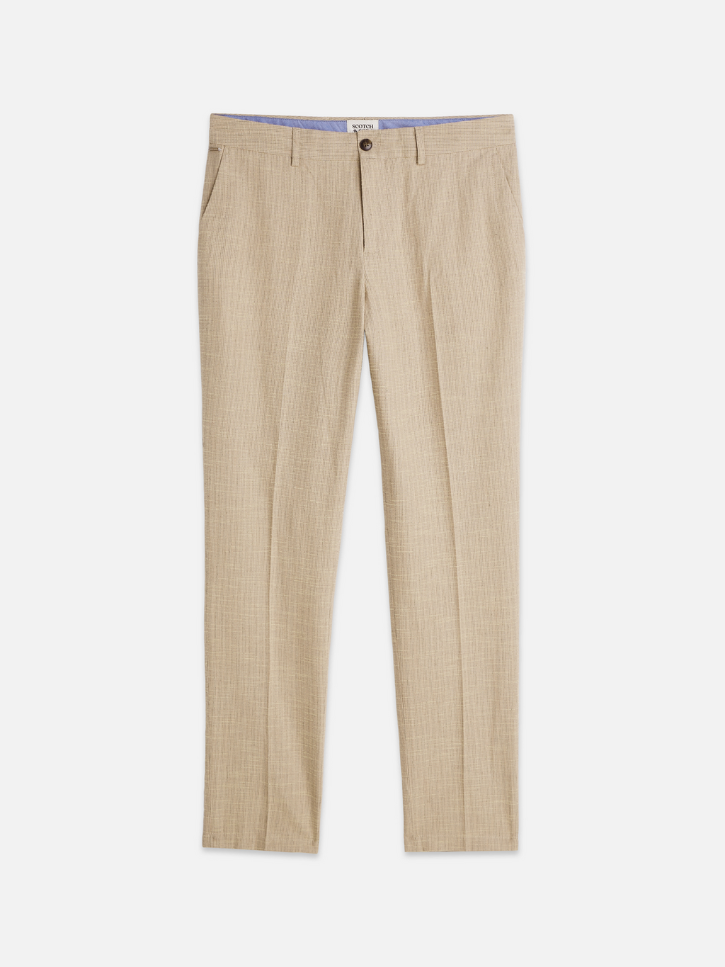 Stuart Structured Linen-Blend Slim-Fit Chino