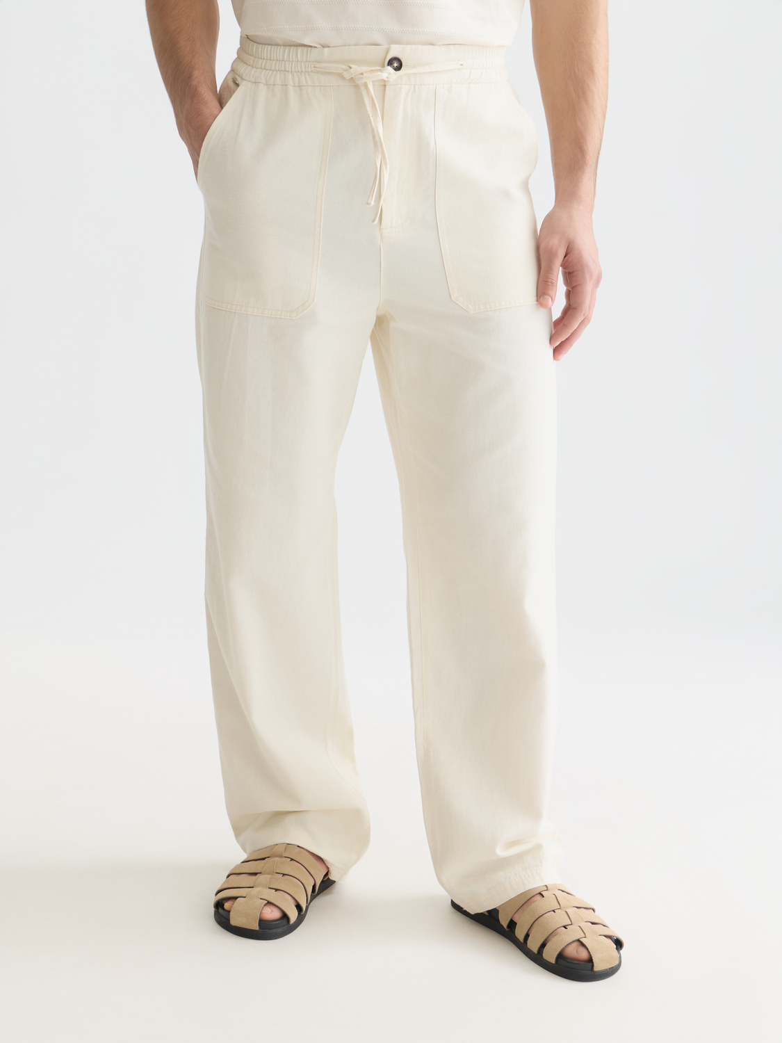 Otis Linen-Blend Relaxed Straight-Fit Jogger